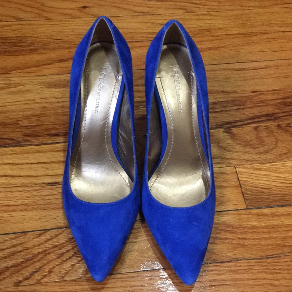 Cobalt blue BCBG heels